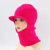 Gorro de Punto con Capucha Personalizado para Ciclismo al Aire Libre en Invierno, Protector de Cuello Cálido, Bufanda para el Cuello, Protección Auditiva Integrada, Pasamontañas