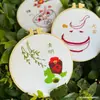 Bordado Lu Infantil DIY Feito à Mão Pacote de Material Impresso Simples Estudante Lazer Pendente de Parede Artesanal Bordado Arco-Íris Pequeno