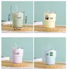 Caneca de Café Estilo Novo, Compacta e Portátil, Aparência Sofisticada e Estilosa, Copo de Vidro para Levar com Canudo, Copo de Água Amigo de Viagem, Copo com Embalagem de Desenho Animado