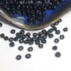 ¡500 Piezas Por Paquete! Cuentas Tubulares Redondas de Plástico Cuentas Espaciadoras Pequeñas Accesorios para Pulseras Resina Amarillo Blanco Negro Rojo Aprox. 3*2 Agujeros 1.5mm