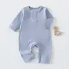 Mameluco de algodón puro para bebé, colección primavera y otoño, mameluco sin costuras de manga larga, mameluco de algodón 95% para recién nacido, pijama de capa base unisex para bebé