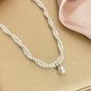 Colar Elegante Socialite Estilo Francês Pérola Imitada Camada Dupla Colar Feminino Ins Luz Luxo Estilo High-end Corrente para Clavícula Colar Corrente Versátil