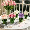 Procesamiento Personalizado de Ramos de Tulipanes, Velas Aromáticas con Forma DIY, Regalos Atmosféricos para el Día de San Valentín, Decoraciones de Escritorio
