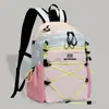 Mochila de Hombro Doble Pequeña Ligera Color Bloque Dopamina Estilo Funcional para Exteriores Unisex Casual para Senderismo Viajes Mochila Escolar Pequeña