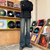Jeans para Hombre Transfronterizos de Alta Calidad Jeans Desgastados Pantalones Rectos de Pierna Ancha