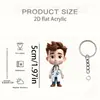 Personaje 2D Amazon Tongxiyinu Diseño Anime Colgante Tarjeta de Navidad Plana Transfronterizo Llavero Creativo