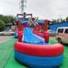 Tobogán inflable de barco pirata tema de aventura al aire libre parque acuático fabricantes de equipos de juegos para padres e hijos venta al por mayor