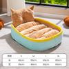 Ninho de Gato para Todas as Estações, Rattan Estilo Japonês Popular Ninho Fresco de Verão, Tapete de Verão, Suprimentos para Gatos Super Grandes, Arranhador para Gatos