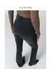 Pantalones de pana forrados/Supermodelo/Jeans acampanados de talle alto en negro y gris para mujer, Super adelgazantes, Elásticos, Ajustados, Levanta glúteos, Estilo Otoño 2025