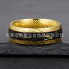 Comercio Exterior Transfronterizo Nuevo Oro Corroído Masteel Martillo Anillo de Acero Inoxidable de 8 mm Anillo Retro para Hombre