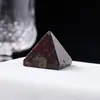 Adornos de Pirámide de Cristal Natural de 3CM Piedra Original Mineral Pulido Estándar Piedra de Energía Torre de Cuatro Lados Adornos de Decoración para el Hogar