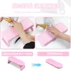 Almohada para Mano de Manicura Transfronteriza, Plegable y Elevable, Almohada de Plástico para Mano con Lámpara de Uñas, Soporte para Muñeca de Salón de Uñas, Almohada para Mano al por Mayor