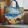Bolso de Mano con Estampado de Moda Tendencia para Mujer 3D Transfronterizo Nuevo Producto Temu Amazon Bolso de Hombro Lona 300g