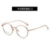 Armazón de gafas de titanio puro galvanizado IP de Shenzhen, armazón redondo retro, número de altura, armazón de gafas de borde ancho tallado