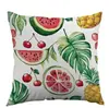 Funda de almohada de sandía, coco, piña y plátano, la más vendida en Temu Amazon, para oficina, dormitorio, sofá