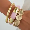 Pulsera de Borde Ancho con Superficie de Espejo de Venta Caliente Transfronteriza Europea y Americana, Pulsera Brillante Exagerada Personalizada, Pulsera de Resina Acrílica