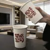 Taza Maestro de Cerámica de Ceniza de Planta Taza Individual Taza Grande para la Mano Taza de Agua de Cerámica de Alta Temperatura Taza para Coca-Cola Taza de Té de Gran Capacidad