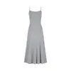 Estilo puro desejo temperamento bainha ampla vestido de alça fino temperamento fashion cintura marcada vestido longo saia de cintura alta de verão