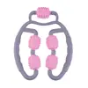 Masajeador de piernas con rodillo para pierna de tubo de estufa, fitness muscular de pierna de tubo de estufa, relajante muscular de pierna de tubo de estufa, anillo de yoga de cinco ruedas