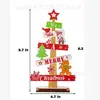 Decoração de Madeira de Natal Transfronteiriça da Amazon Homem de Pão de Gengibre Enfeite de Árvore de Natal Decoração de Atmosfera para Festa de Natal