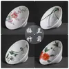 Taza cónica pintada a mano, taza pequeña individual de pared delgada para té, taza individual de cerámica para degustación, taza maestra de porcelana azul y blanca, taza individual para té kung fu