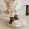 Calcetines de felpa de color liso para Otoño e Invierno, calcetines de cachemira hasta la mitad de la pantorrilla para mujer, absolutamente elegantes, combinan con todo, calcetines de moda personalizados, moda para estudiantes