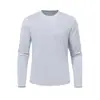 Camiseta deportiva de manga larga de secado rápido para hombre para otoño e invierno, absorbe la humedad y se seca rápidamente, adecuada para correr al aire libre y deportes