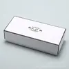 Estuche para gafas de papel al por mayor de fábrica en stock patrón de puntos lichi cepillado tres en uno extraíble tapa abatible embalaje exterior se puede imprimir