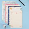 Papel Carta A4 para Estudiantes con Patrones de Dibujos Animados Creativos, Cartas de Amor Manuscritas, Papel para Fotocopias, Tarjetas de Felicitación Impresas, Adecuado para Enviar por Correo e Imprimir