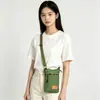 Bolsa de tecido colorida de três camadas para verão, nova, de comércio exterior, bolsa para celular de tela grande de 7 polegadas, bolsa para pendurar no pescoço/peito, bolsa feminina