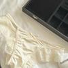 Encanto ins hueco ~ Ropa interior sexy de encaje para damas francesas entrepierna de algodón niña transpirable puro calzones de cintura baja