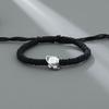 Pulsera de estrella para hombre, moderna, con sentido de marca, estilo nicho, sencilla, para estudiantes, negra, trenzada a mano, distintiva, para hombres solteros.