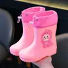 Botas de Lluvia para Niños, Botas de Lluvia Impermeables para Niños, Botas de Agua Ligeras Antideslizantes para Bebés Niñas, Zapatos de Agua de Dinosaurio para Niños de 1 a 8 Años