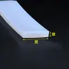 Tira Sólida de Silicone Tira de Vedação Branca Tira Quadrada Tipo Plano Denso Tira de Silicone Resistente a Altas Temperaturas Resistente ao Envelhecimento Tira Quadrada Plana de Silicone