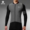 Rock Brothers Ropa de Ciclismo de Felpa Caliente para Hombre Manga Larga Carretera Montaña Deportes al Aire Libre Ropa de Ciclismo Invierno