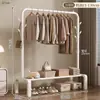 Arara de Chão para Uso Doméstico, Arara de Roupa para Quarto, Cabideiro Simples Móvel para Quarto ou Dormitório, Varal de Roupa