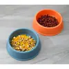 Tigela única para pet com acabamento fosco, tigela para gato multi-tamanho, tigela para ração de cachorro, tigela para pet de cor única