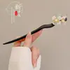 Nuevo Pasador de Estilo Chino con un Toque Vintage, Pasador de Madera Negra de Alta Gama para Mujer, Accesorio para el Cabello con Borla, Palillo para el Cabello, Nuevo Modelo 2026