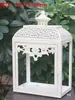 Suporte de Vela Retrô Europeu Lanterna à Prova de Vento Arte em Ferro Oca de Chão Mini Lanterna Estilo Casa Americana Ornamento de Iluminação para Caminho de Pátio