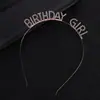 Venta Caliente Transfronteriza Etiqueta para Fiesta de Cumpleaños Cinturón Oro Rosa CHICA DEL CUMPLEAÑOS Correa para Hombro de Cumpleaños Diadema Traje
