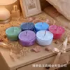 Fabricante Velas Flor de Hielo Redondas de Colores 4 Horas Velas de Té Cáscara de Plástico Mecha de Color Flor Velas Aromáticas Fábrica Venta al por Mayor
