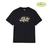 Marca de moda estadounidense Corteiz Camiseta Casual Deportiva Holgada de Manga Corta con Estampado de Barco de Crucero Alcatraz para Pareja