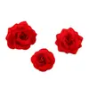 Flor de Terciopelo Simulada Cabeza de Rosa Flor de Seda Artificial Flor Corsage Accesorios para Fotografía Decoración de Flores para Arco Adornos de Boda