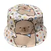 Sombrero de pescador de dibujos animados para niños con melodía transfronteriza, sombrero de cubo Kuromi lindo de dibujos animados para niños y niñas, sombrero de sol para niños