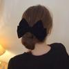 Horquilla para el cabello con lazo grande rojo para la parte posterior de la cabeza de mujer, otoño e invierno, clip de terciopelo, accesorios para el cabello 2022, nueva horquilla de alta gama