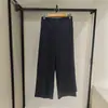 Calças Elásticas de Corte Amplo/Estilo Regular Roupa Feminina/Calças Casuais de Corte Amplo com Cordão e Listras R487959/488866