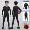 Medias para niños ropa de secado rápido ropa base para entrenamiento manga larga niños y niñas traje deportivo para fútbol baloncesto fitness para adultos
