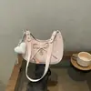 Bolso de Hombro Individual de Moda con Lunares de Nicho Estilo Coreano Bolso de Axila con Lazo Estilo Coreano Bolso de Mano Versátil Elegante para Mujer Bolso de Hombro