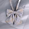 Corbata de moño jk japonesa Uniforme de estudiante Camisa de cuello pequeño Flor Estilo universitario Traje de marinero Lazo Combinable Rojo Azul