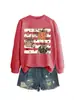 Amazon eBay sitio independiente moda casual mujer tres flor de calabaza estrella otoño e invierno nuevo sudadera comercio exterior